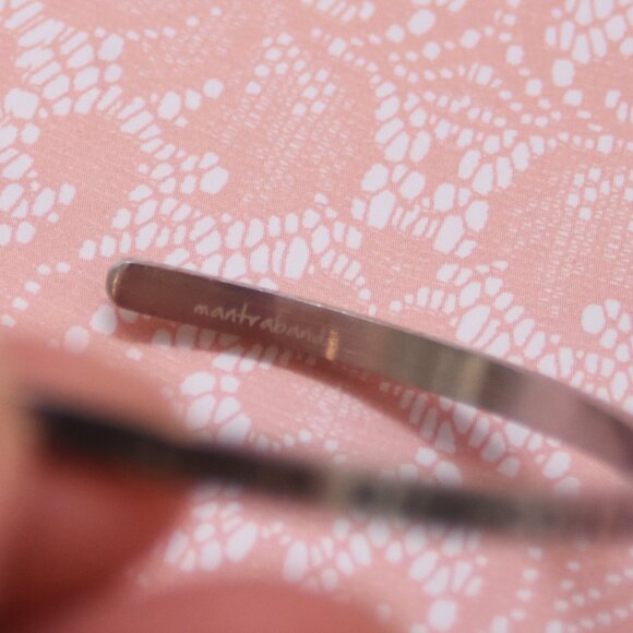 Mantraband She Believed She Could So She Did Inspirational Silver Bracelet Cuff - Picture 7 of 7
